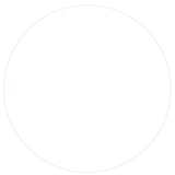 A white circle with a gray outline on a white background.